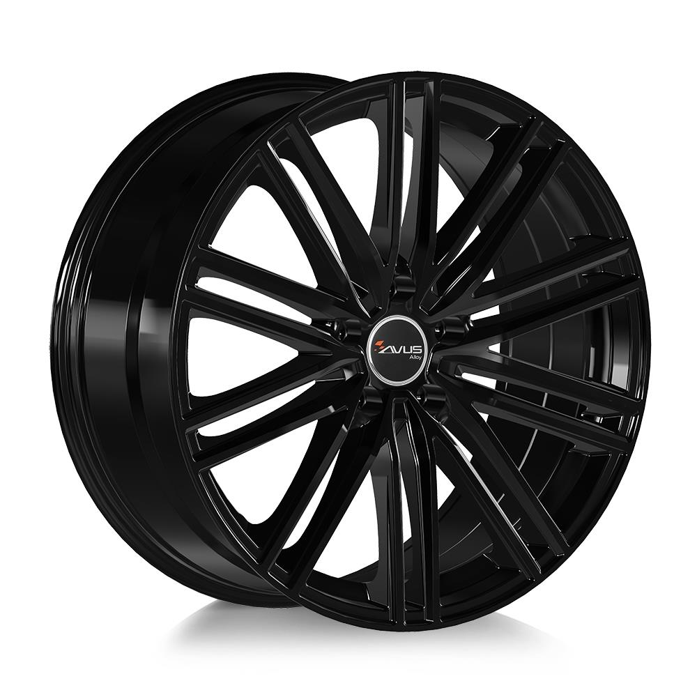 AVUS AC-M08 BLACK 9.5x20 5/130 ET71 CB71.6